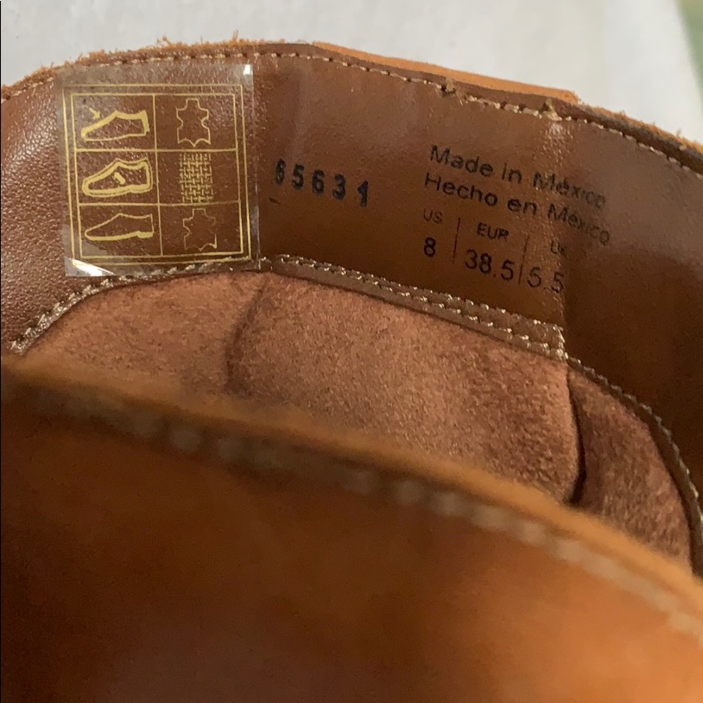 Spring Women's Tan Leather Boots - Picture 4 of 7